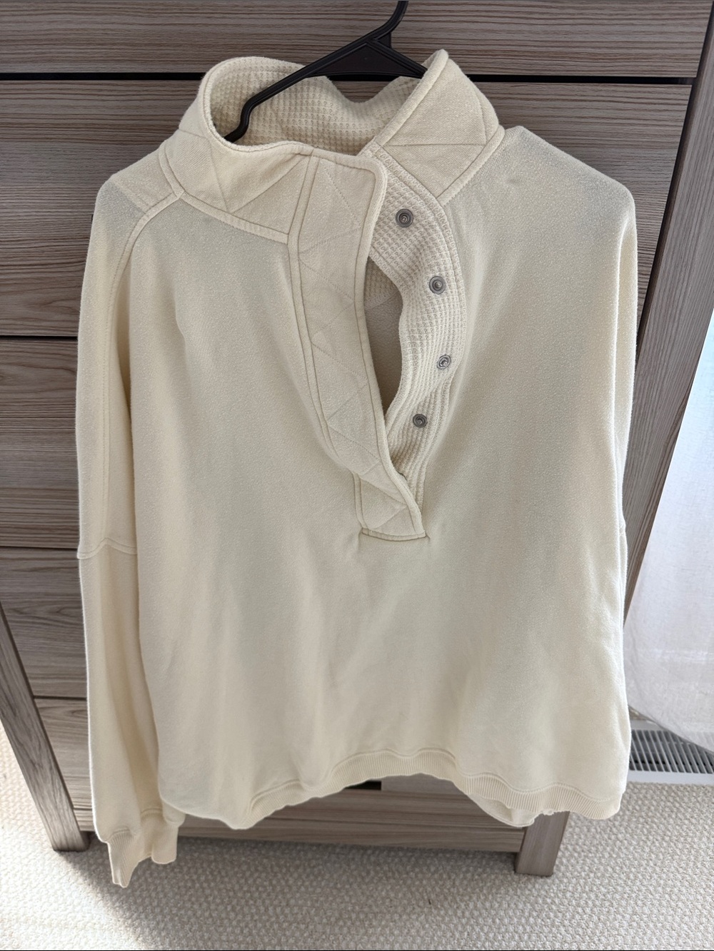 Aerie butter yellow Button Pullover Sweatshirt